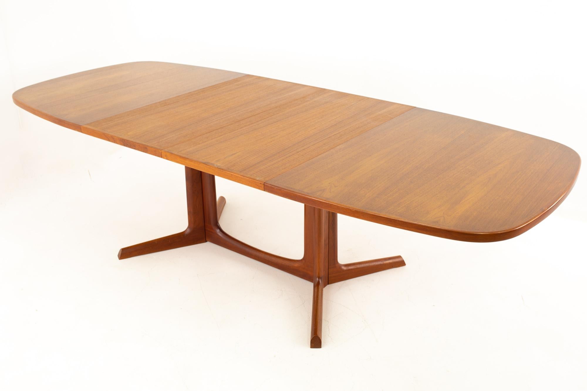 Gudme Mobelfabrik Midcentury Dining Table with 2 Leaves 10