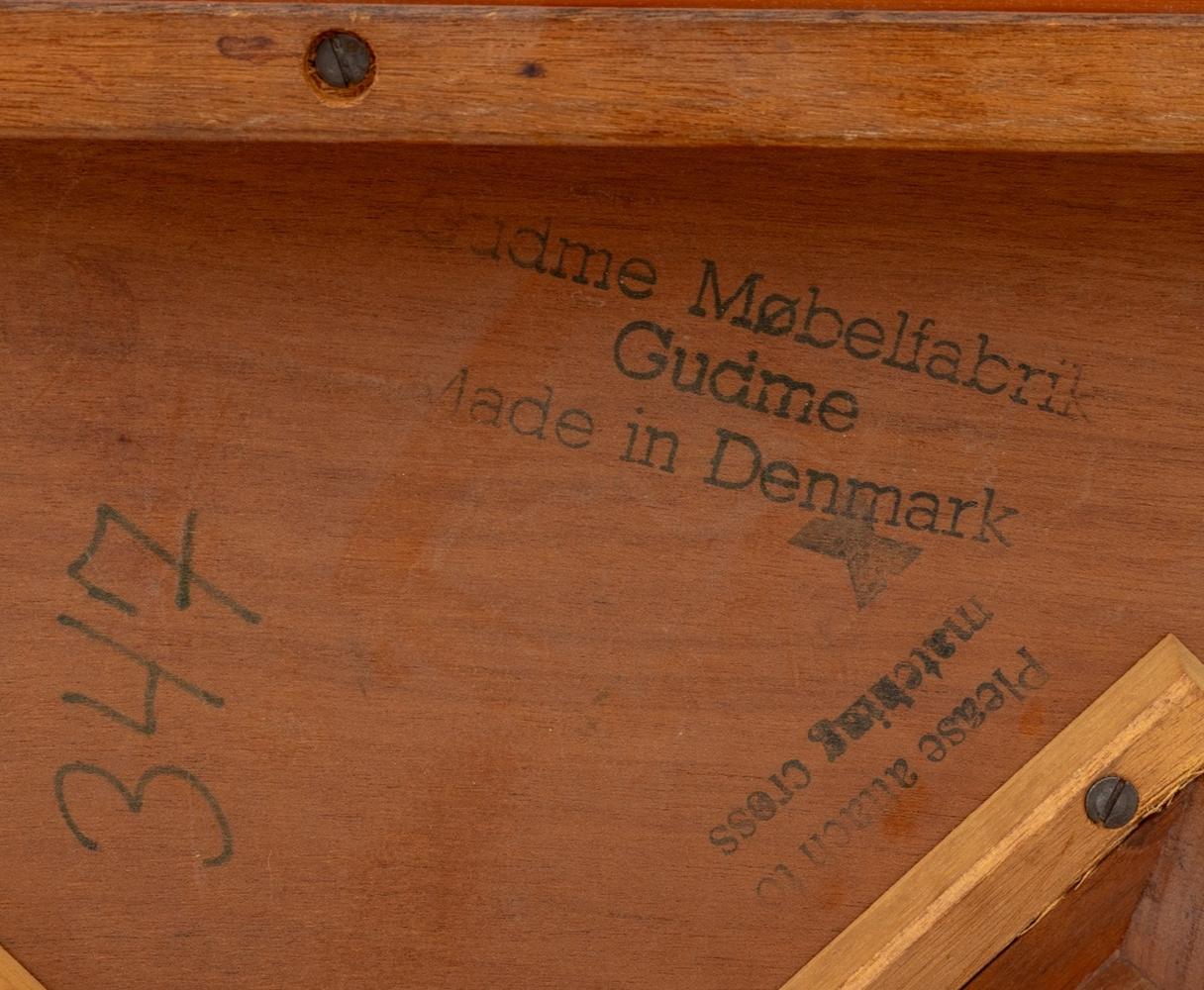 Gudme Mobelfabrik Teak Pedestal Dining Table 1