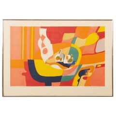 Gudmund Olsen Composition Color Lithograph