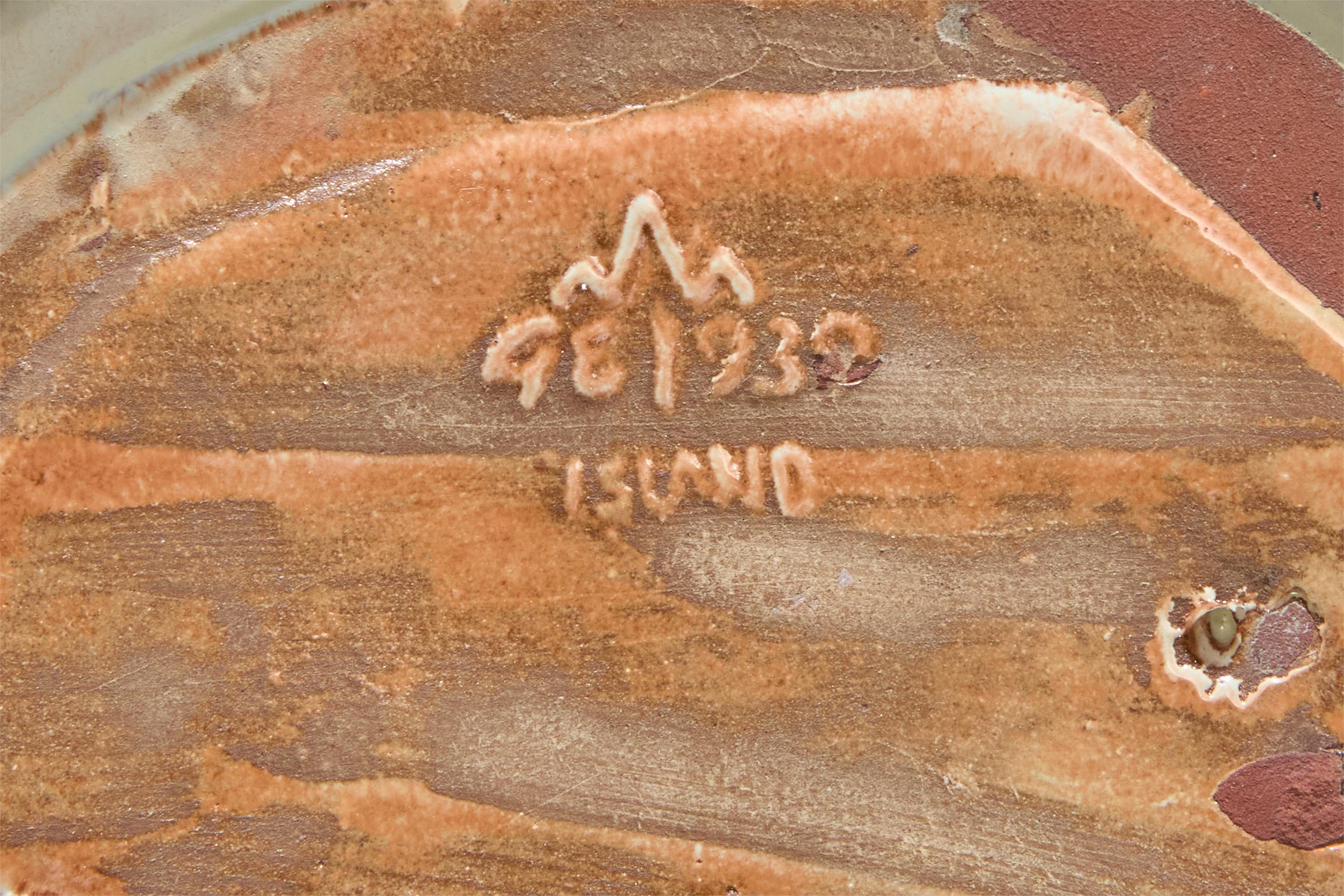 Gudmundur Einarsson, Piatto, Ceramica, Isola, 1939 6