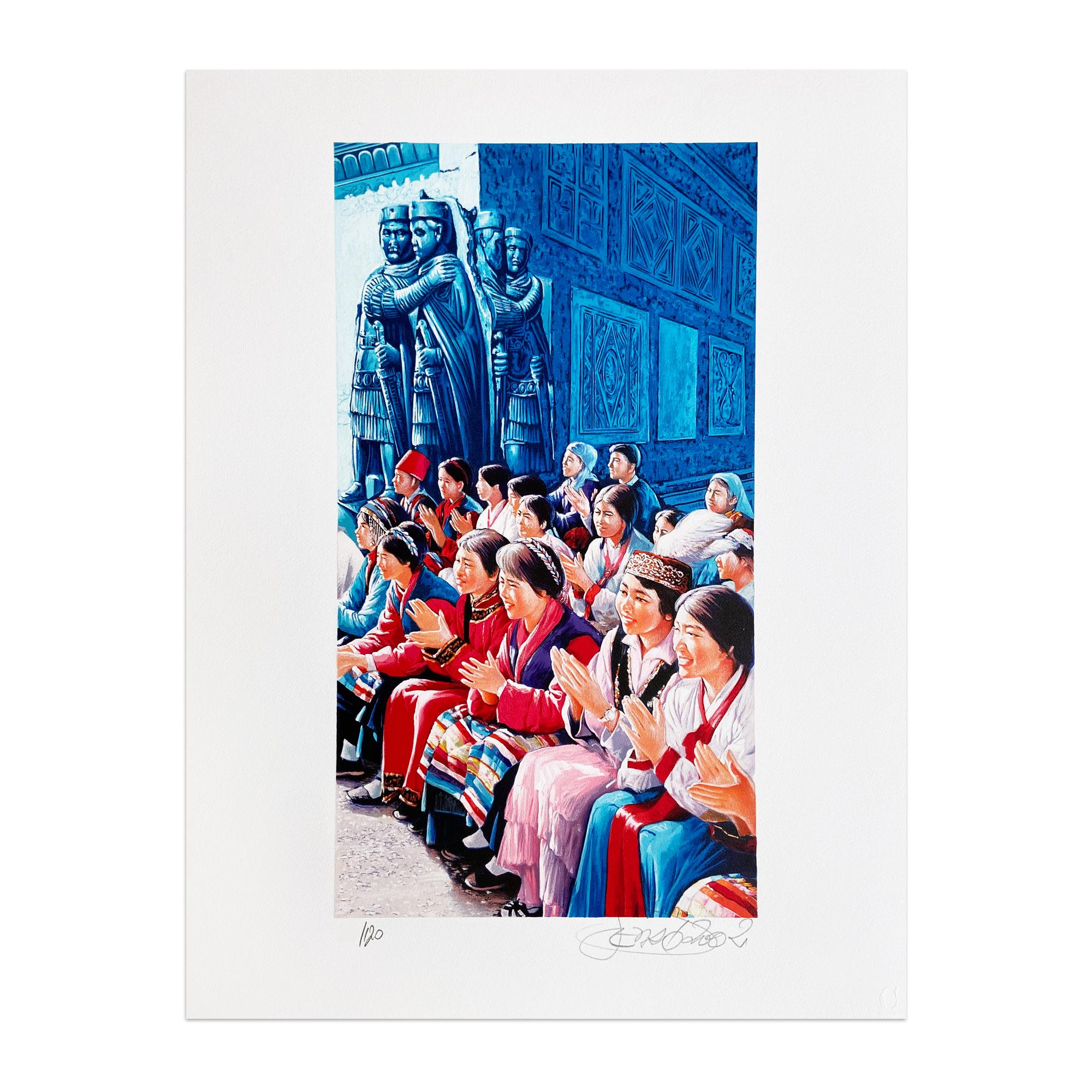 Erró, L’ultima visita di Mao a Venezia - Portfolio of 12 Signed Prints, Pop Art For Sale 5