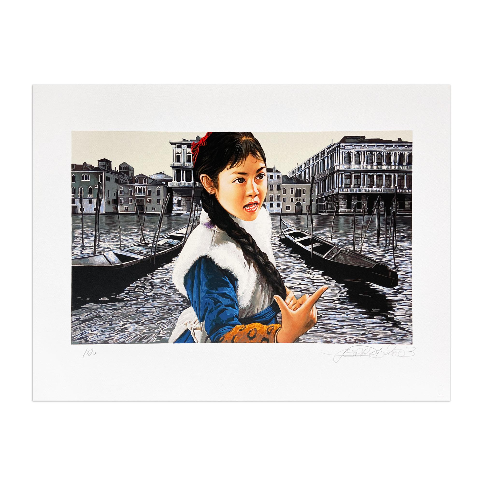 Erró, L’ultima visita di Mao a Venezia - Portfolio of 12 Signed Prints, Pop Art For Sale 7