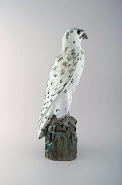 Gudmundur Mar Einarsson B. Middal 1895 D. 1963, Icelandic Falcon of Art Pottery