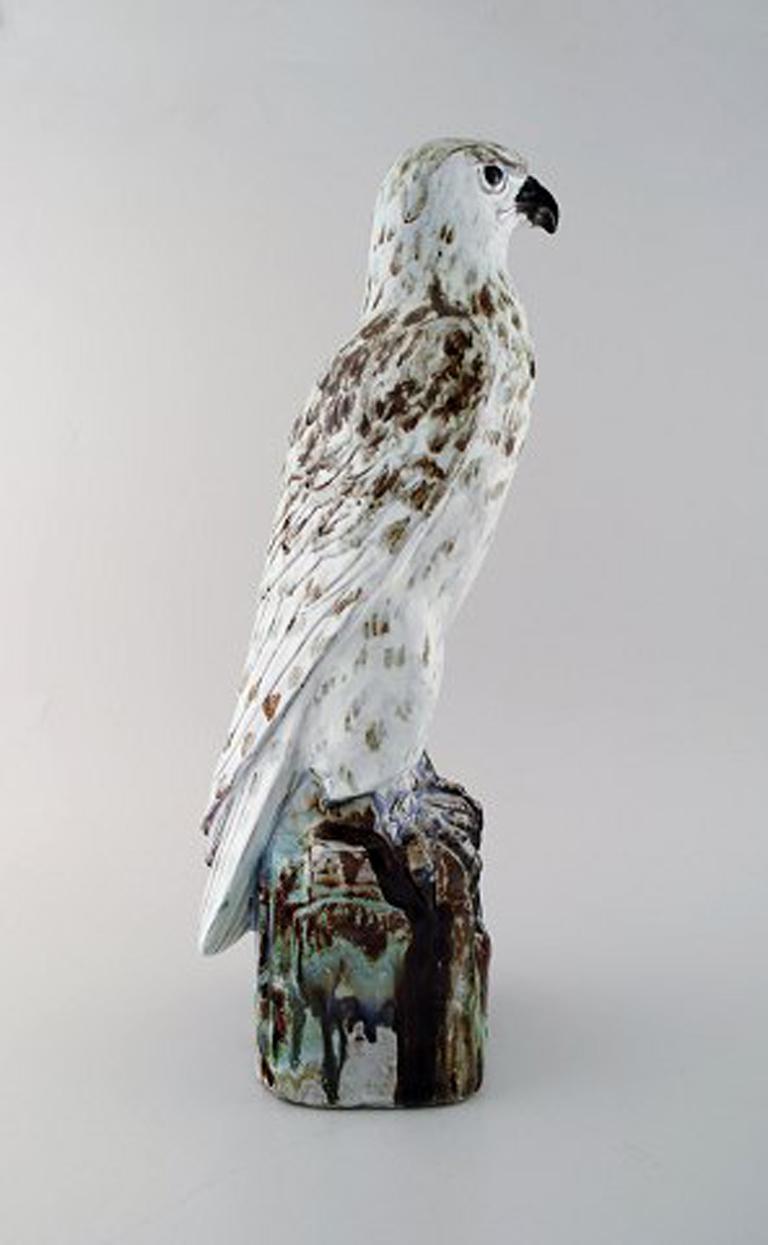 Mid-Century Modern Gudmundur Mar Einarsson B. Middal 1895 D. 1963, Icelandic Falcon of Art Pottery