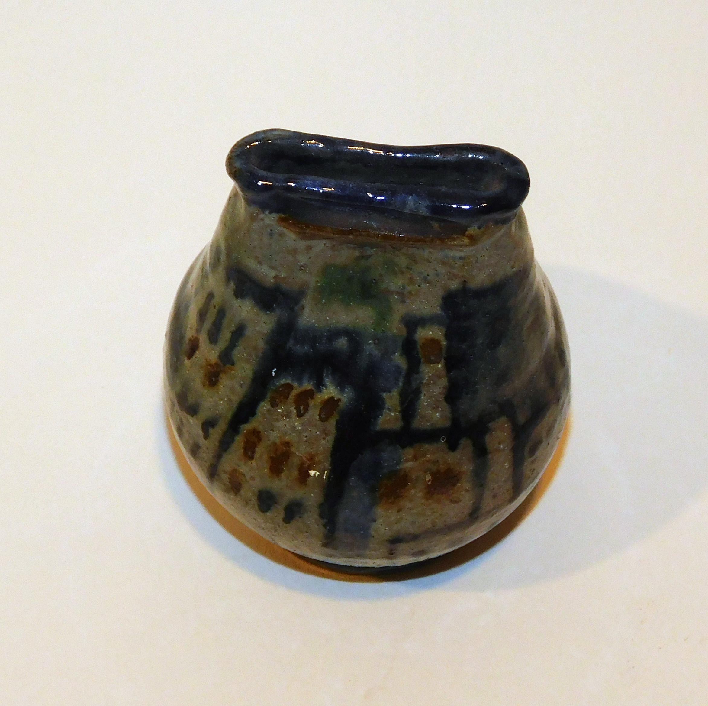 Early 20th Century Gudrun Baudisch Design Ceramic Vase, circa 1920s, Cityscape For Sale