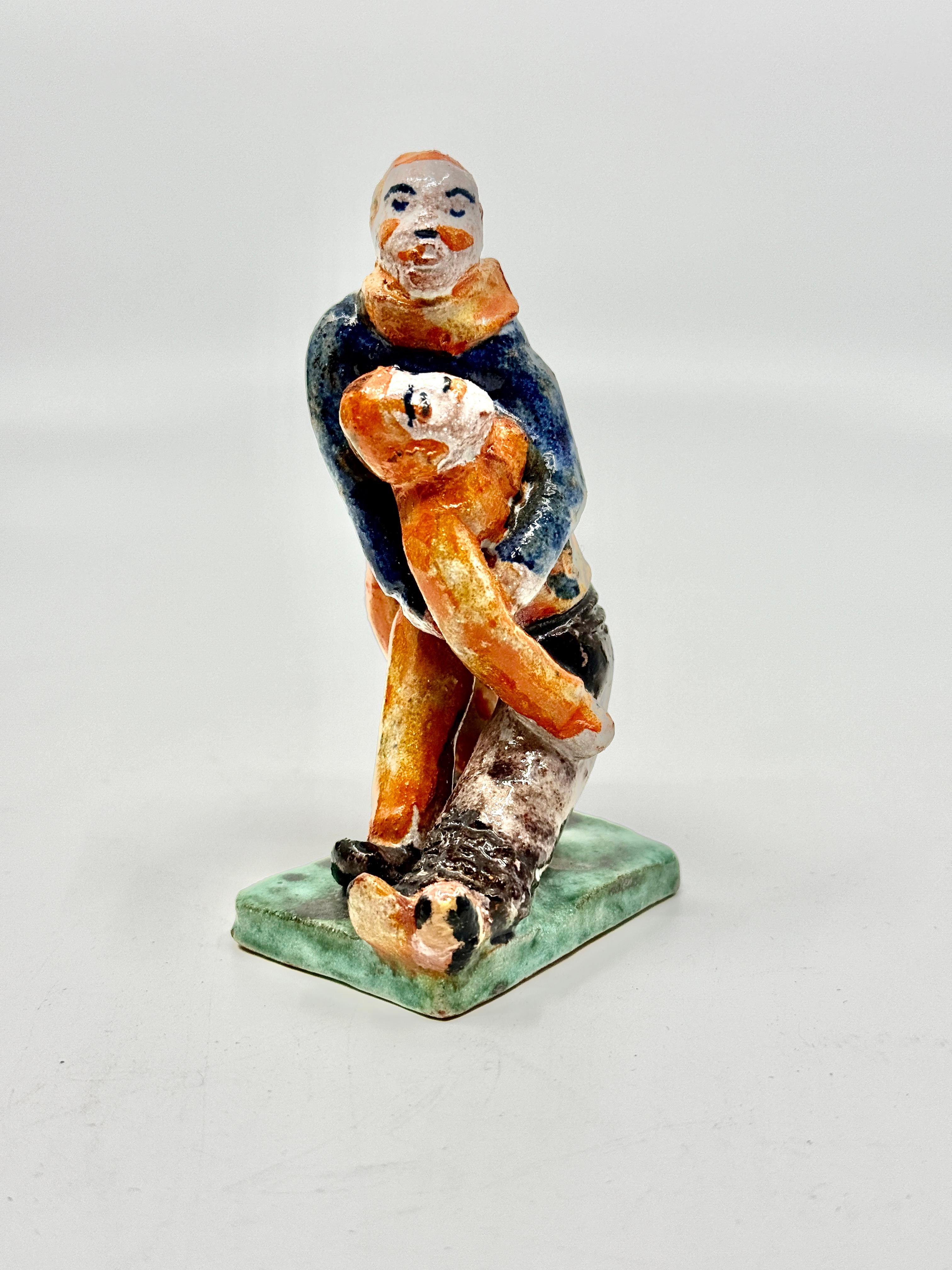 Gudrun Baudisch for Wiener Werkstatte Figural Group Austríaco en venta