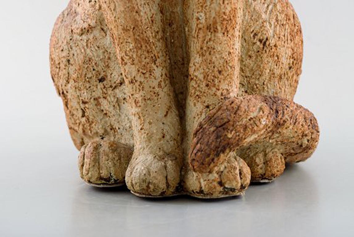 Clay Gudrun Lauesen '1917-2002', Royal Copenhagen, Large Rare Ceramic Sculpture, Cat