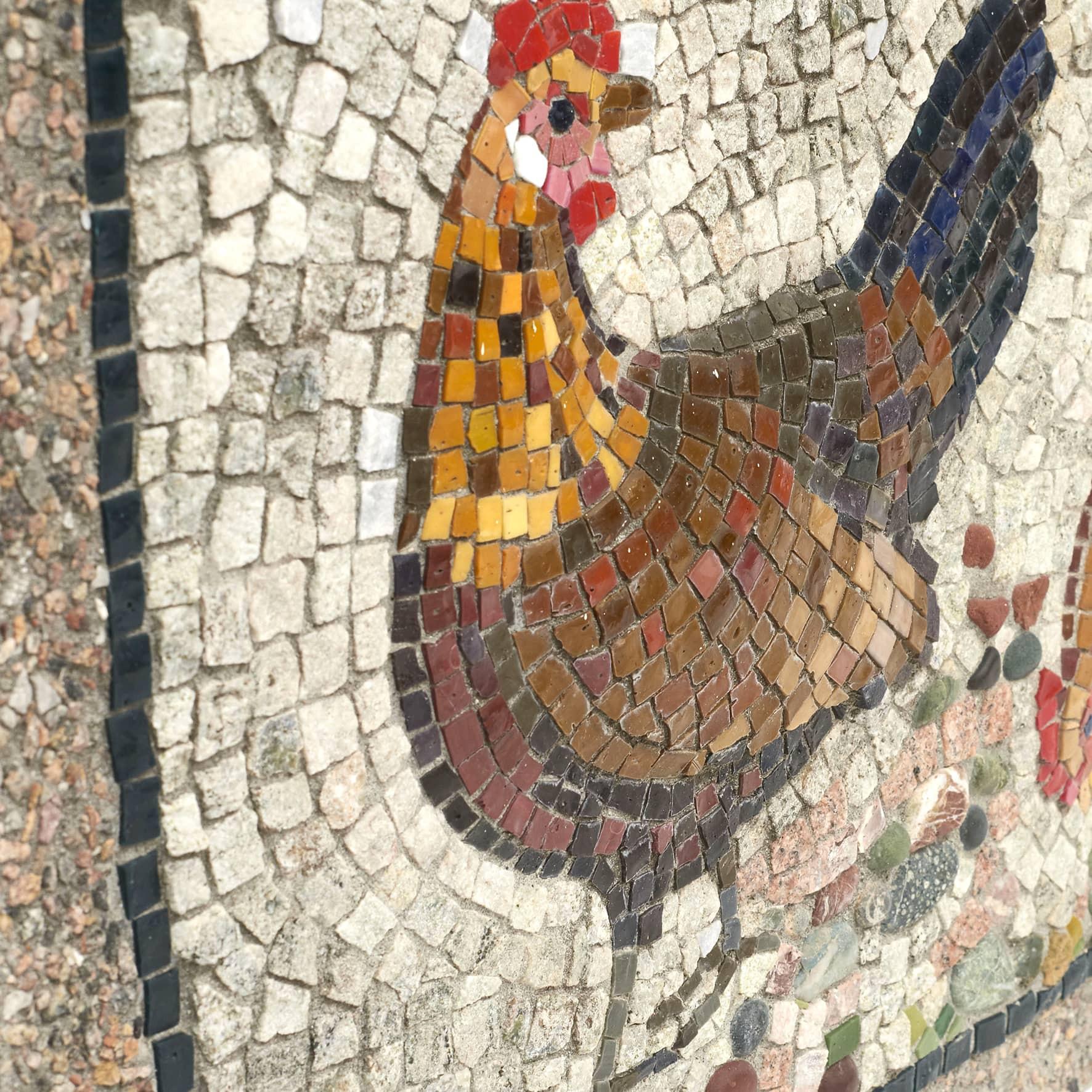 mosaic art chicken