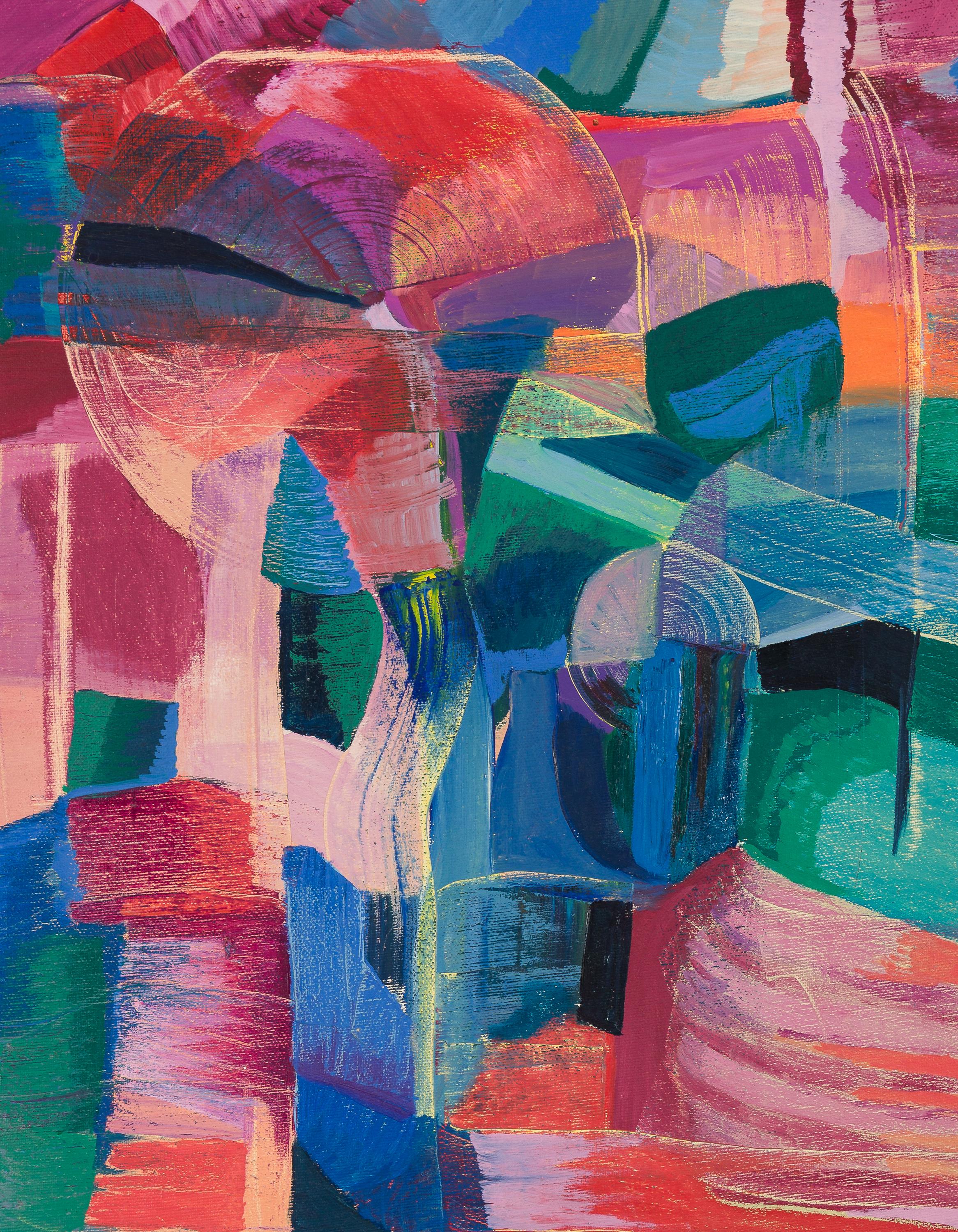 Abstract Painting di Gudrun Mertes-Frady - Composizione IXV