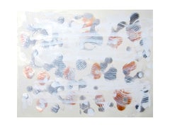 Gudrun Mertes-Frady „BETWEEN THE LINES #8“ -- Abstraktes Gemälde auf Papier