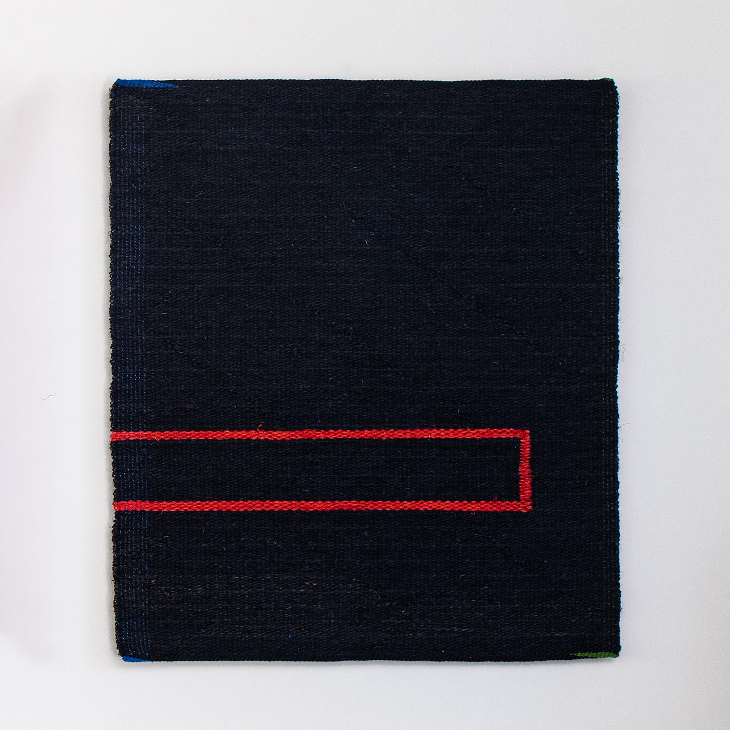 Into Blue, Red &amp; Black, Mid-Century Modern Textil Triptychon von Gudrun Pagter im Angebot 5