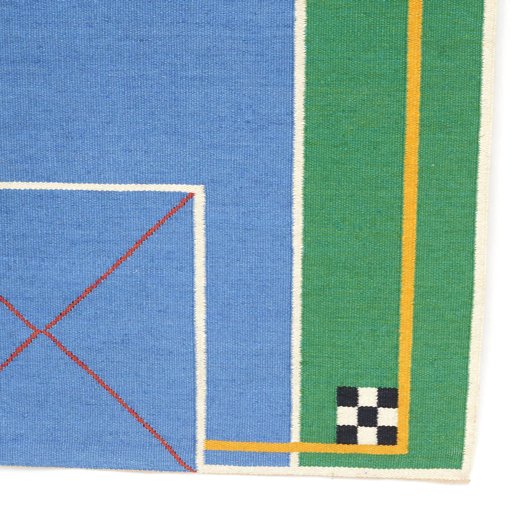 Gudrun Pagter (Born 1946)
Hand-woven tapestry made of sisal and linen. high summer.
Concrete and geometric design idiom with polychrome colors.
1985 - Title 