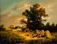 Gudrun Sibbons (b.1925) - Mid 20th Century Oil, Haymaking