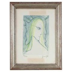 The Angel - Original-Radierung von Guelfo Bianchini - 1984