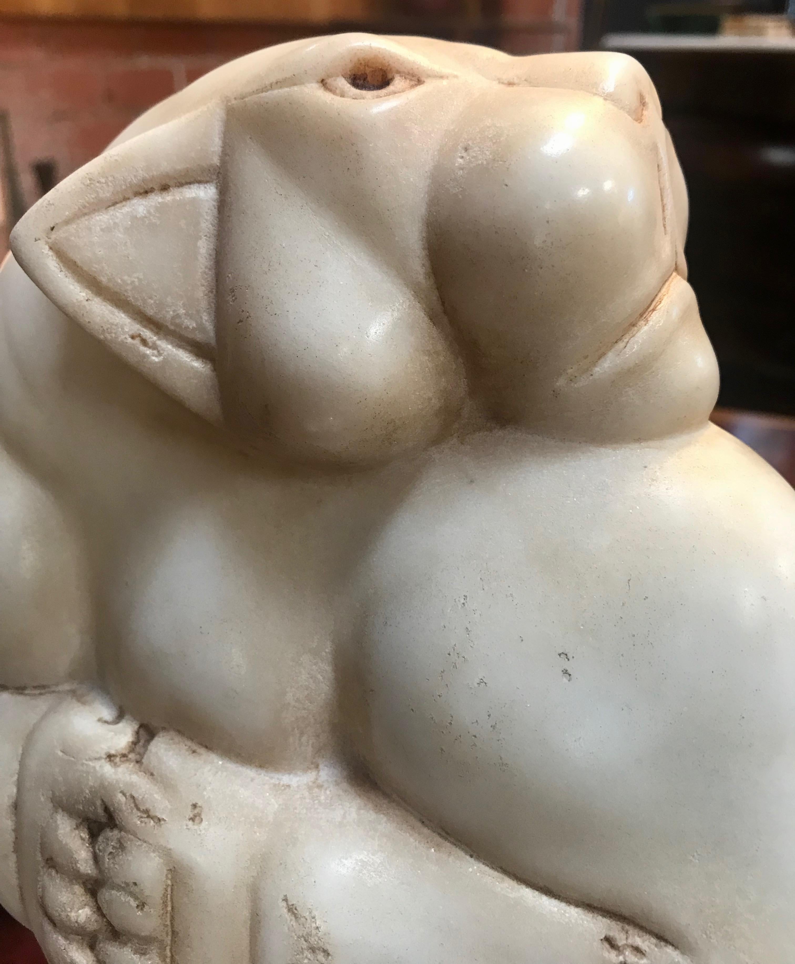 Italian Guennol Lioness Vintage Sculpture, Italy, 1970s For Sale