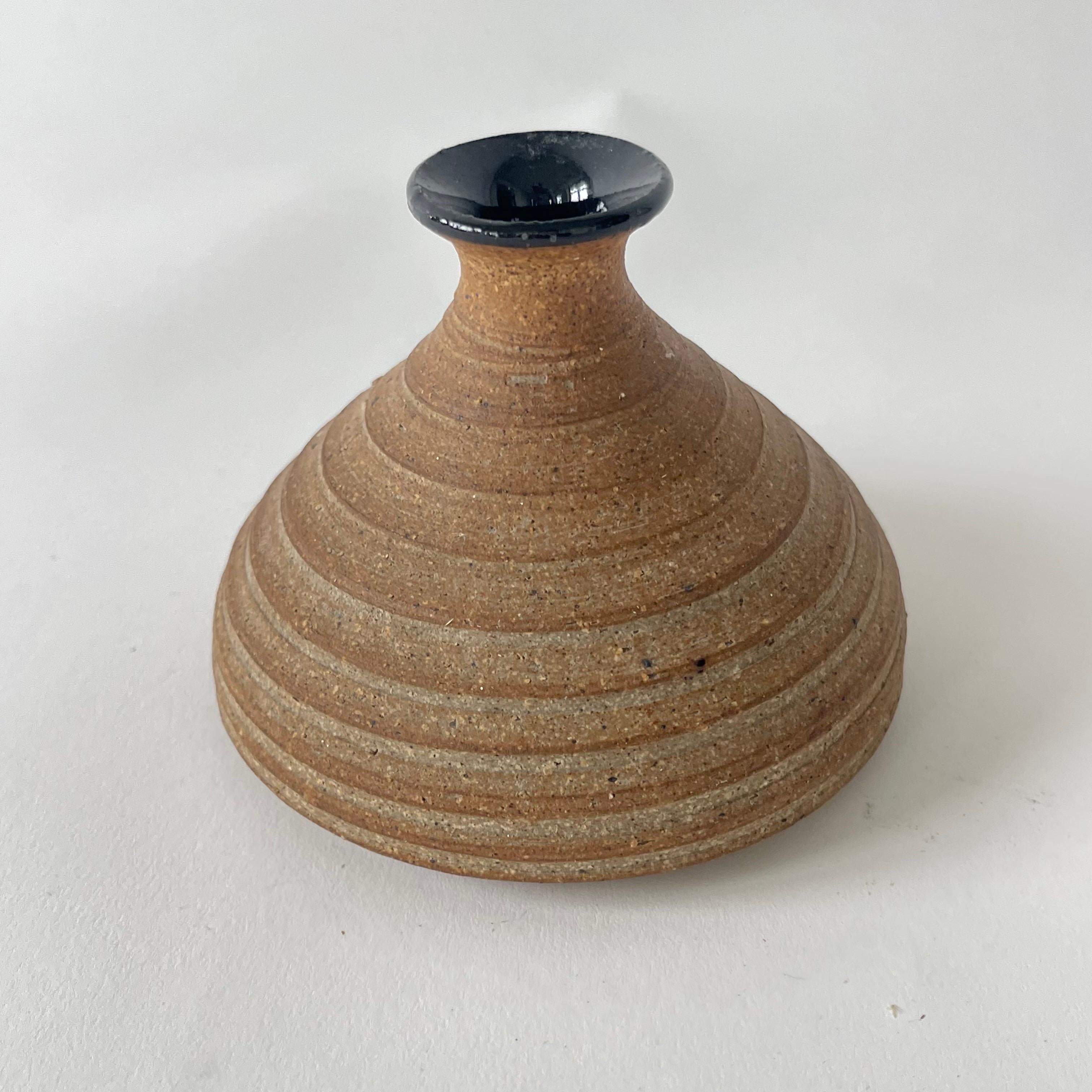Americano Vaso a gemma in ceramica dello Studio Pottery di Guenther, USA, 1984 in vendita