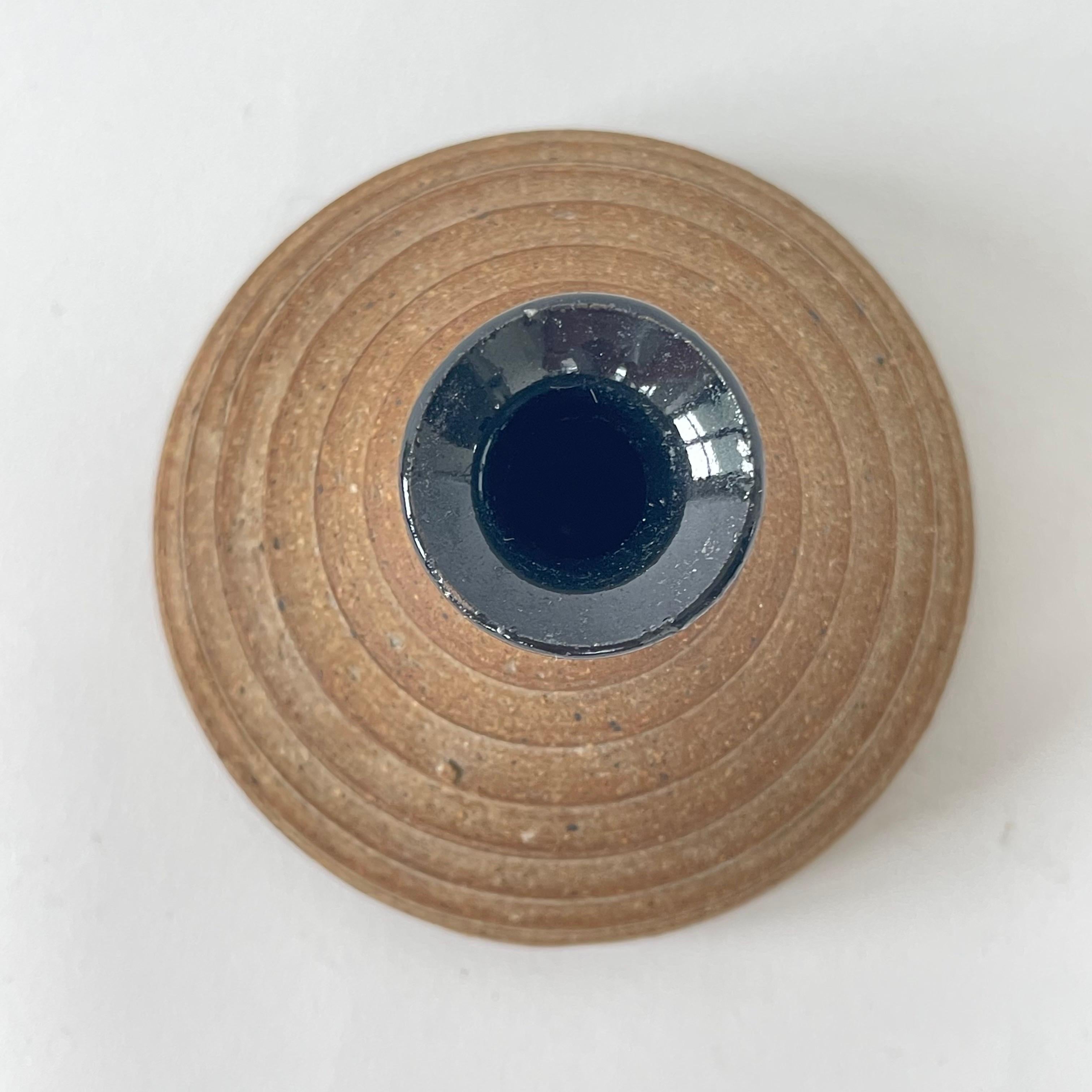 Smaltato Vaso a gemma in ceramica dello Studio Pottery di Guenther, USA, 1984 in vendita