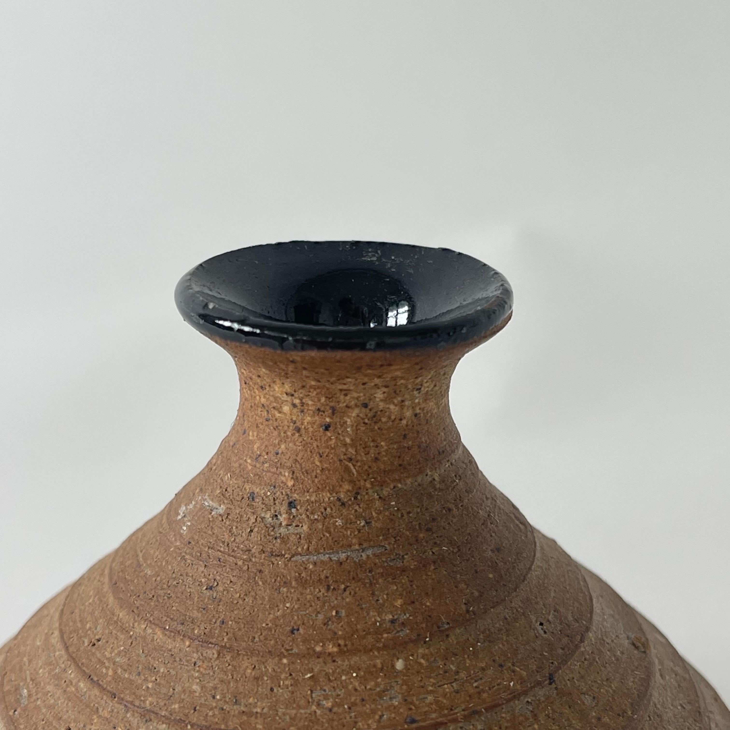 Vaso a gemma in ceramica dello Studio Pottery di Guenther, USA, 1984 In condizioni buone in vendita a Miami, FL