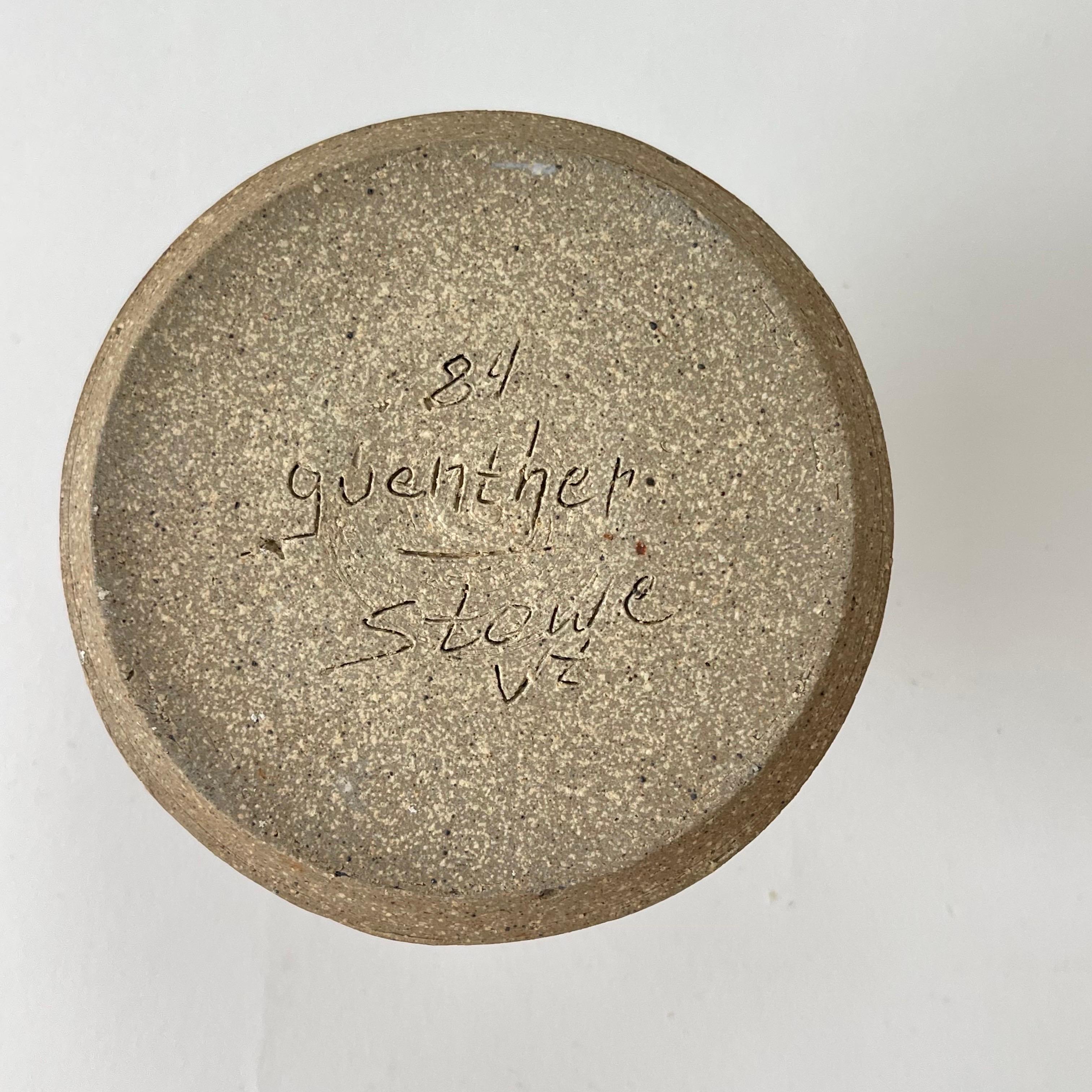 XX secolo Vaso a gemma in ceramica dello Studio Pottery di Guenther, USA, 1984 in vendita