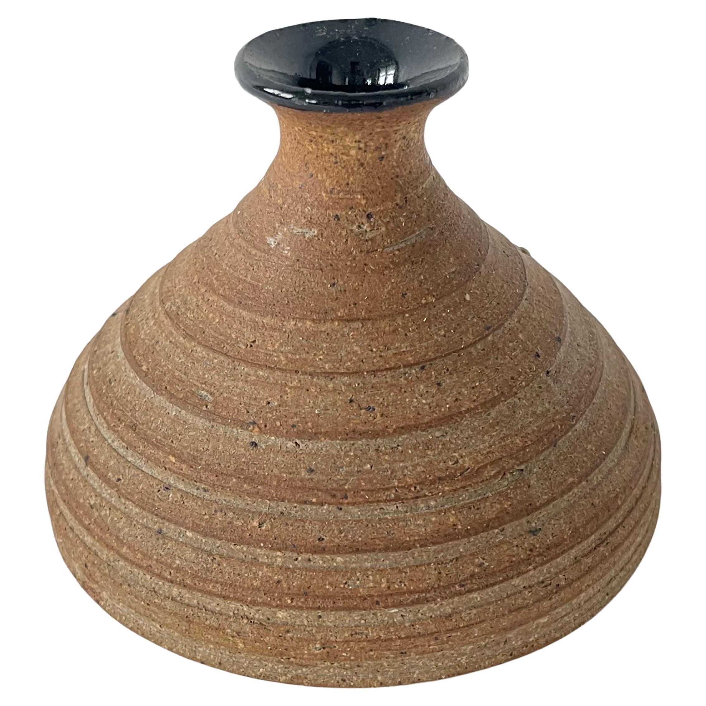Vase à bourgeons Guenther Art Studio Pottery, États-Unis, 1984