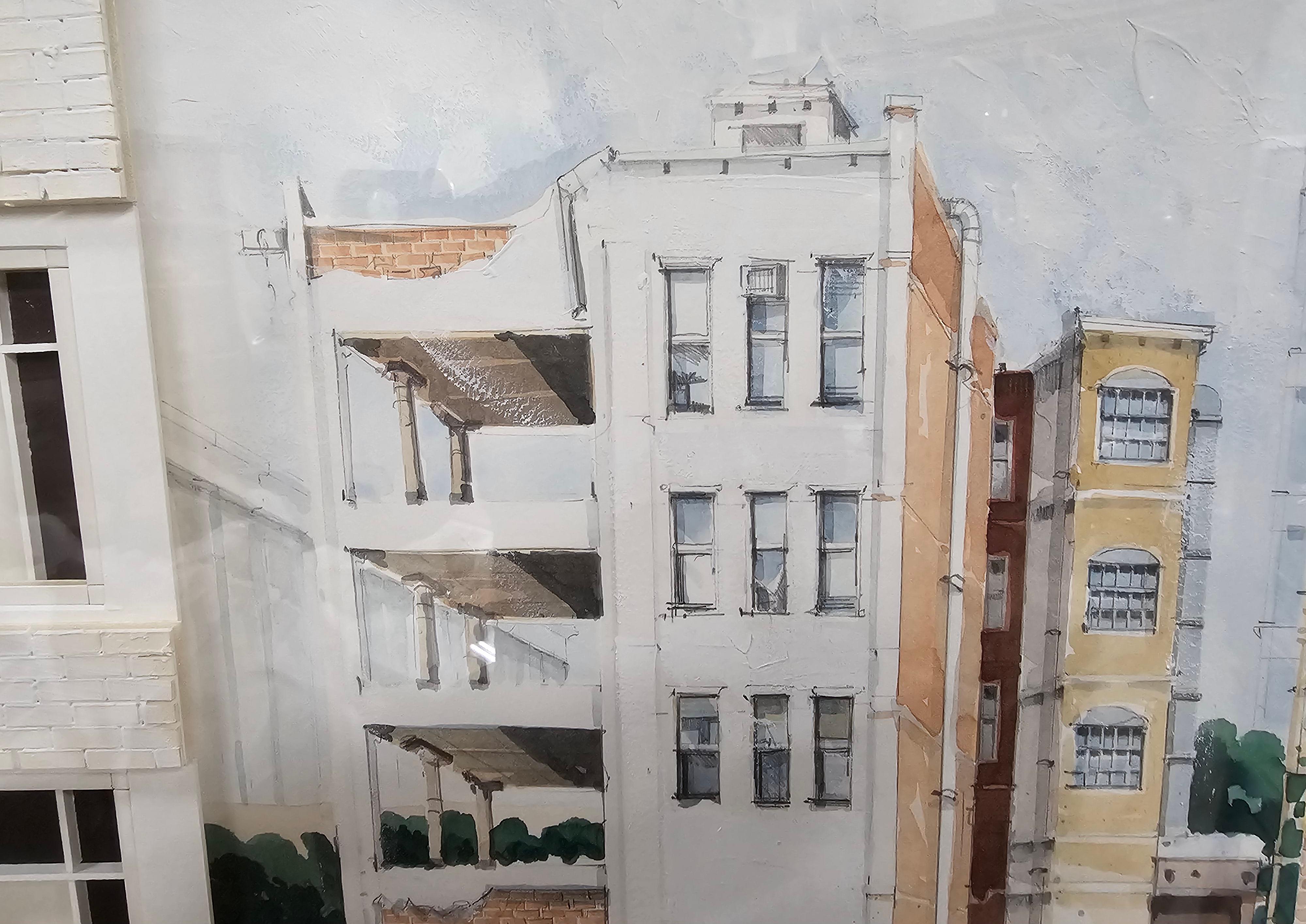 Other Guenther Riess (Austrian 1945-2015), Under Construction: View Of Washington, DC For Sale
