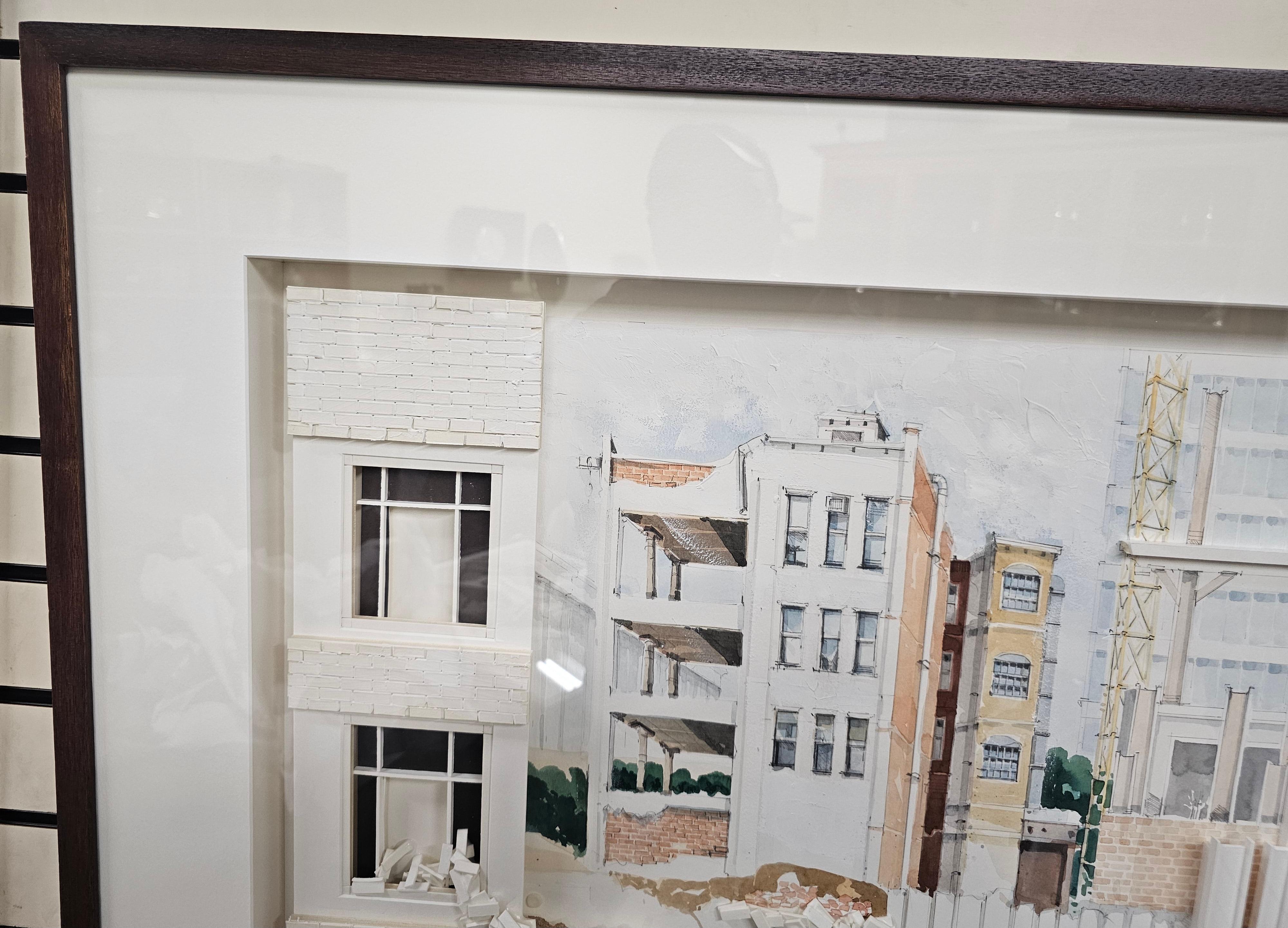 Guenther Riess (Österreicher 1945-2015), Unter construction: Ansicht von Washington, DC im Angebot 1