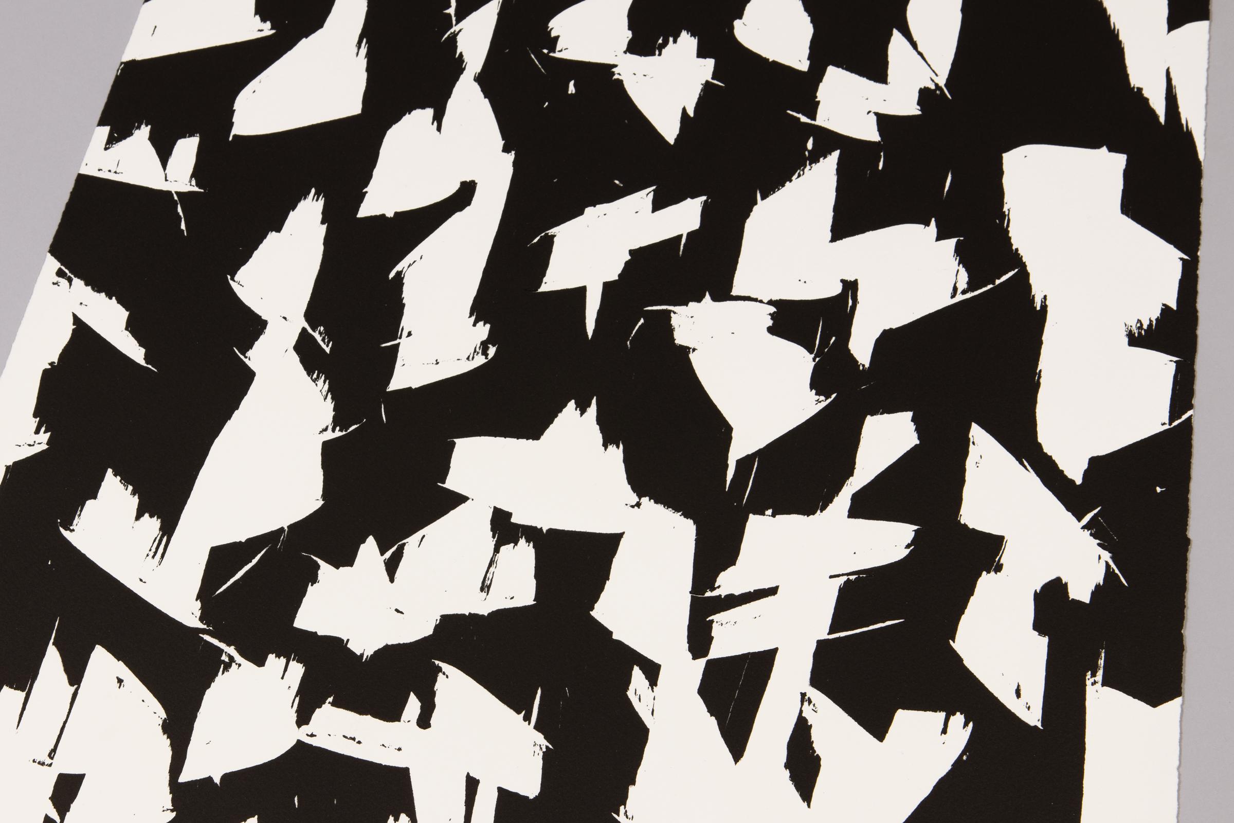 Günther Uecker, Lichtungen IV - Arte astratta, stampa xilografica firmata - Print Astratto di Guenther Uecker