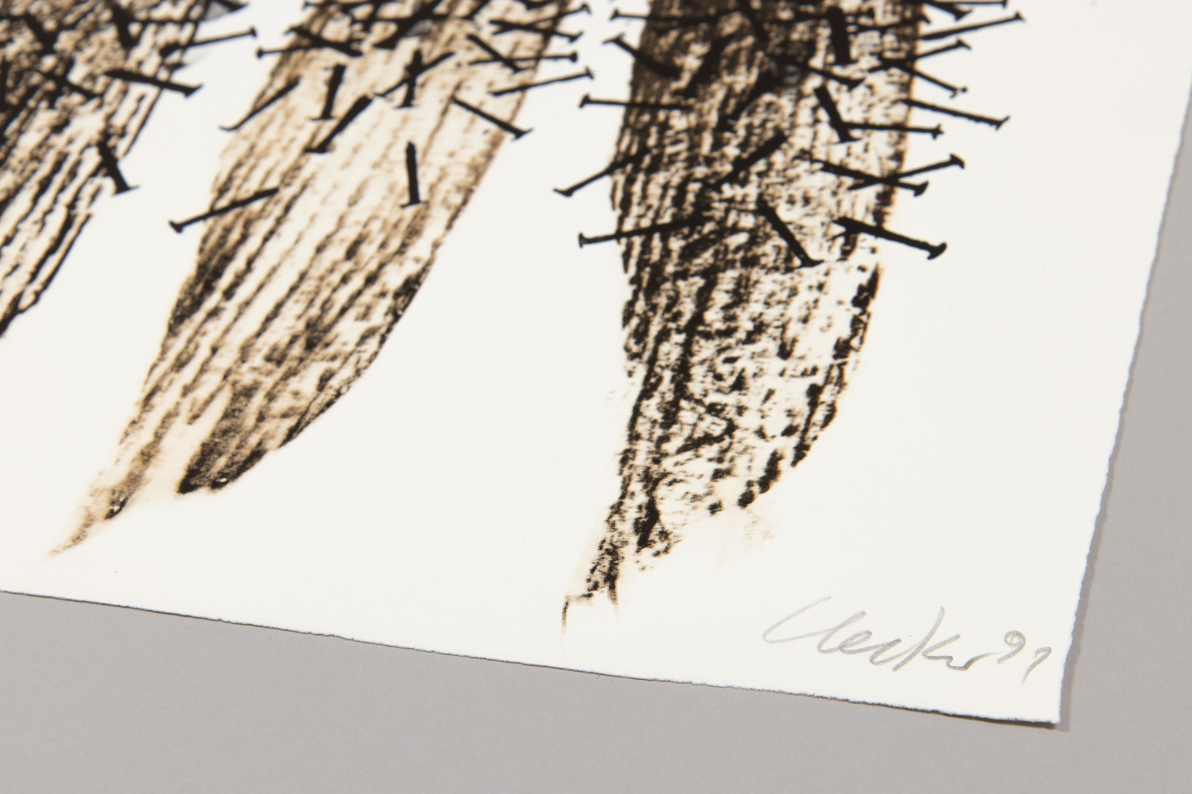 Günther Uecker, Splitter - Impresión firmada, Arte abstracto, Grupo Cero, Minimalismo - Print Abstracto de Guenther Uecker