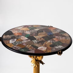 Gueridon after a Design by Schinkel with Pietra Dura Table Top, Berlin ca. 1825