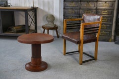 Guéridon Art Déco attribué à Jules LELEU 1930's