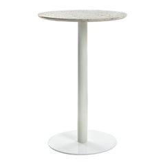 Guéridon / Bistro Table 'I' in White Terrazzo