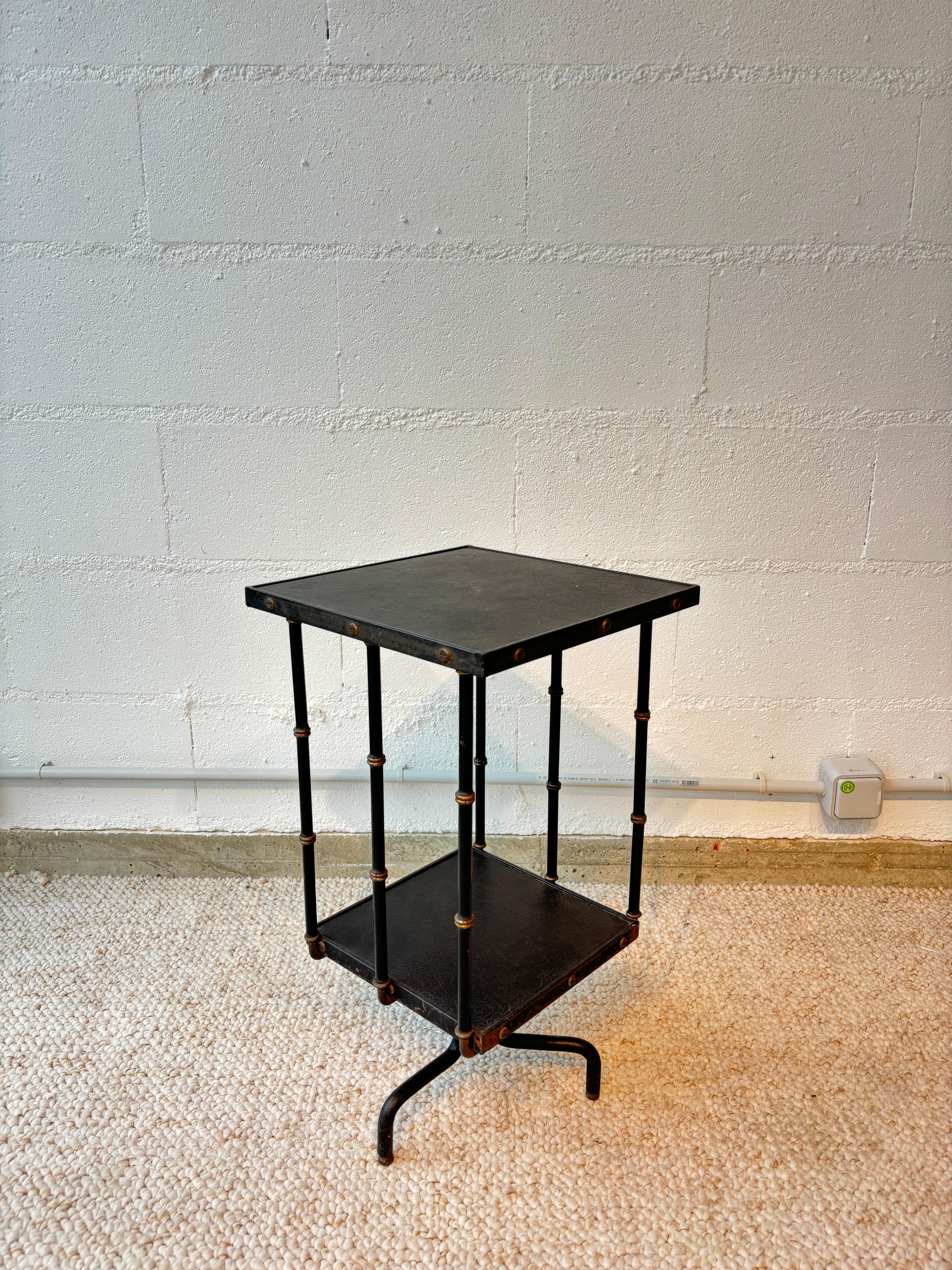 Metal Guéridon by Jacques Adnet For Sale