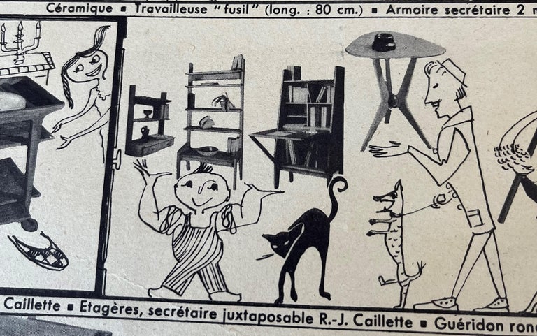 Gueridon by Rene Jean Caillette, 1950 For Sale at 1stDibs