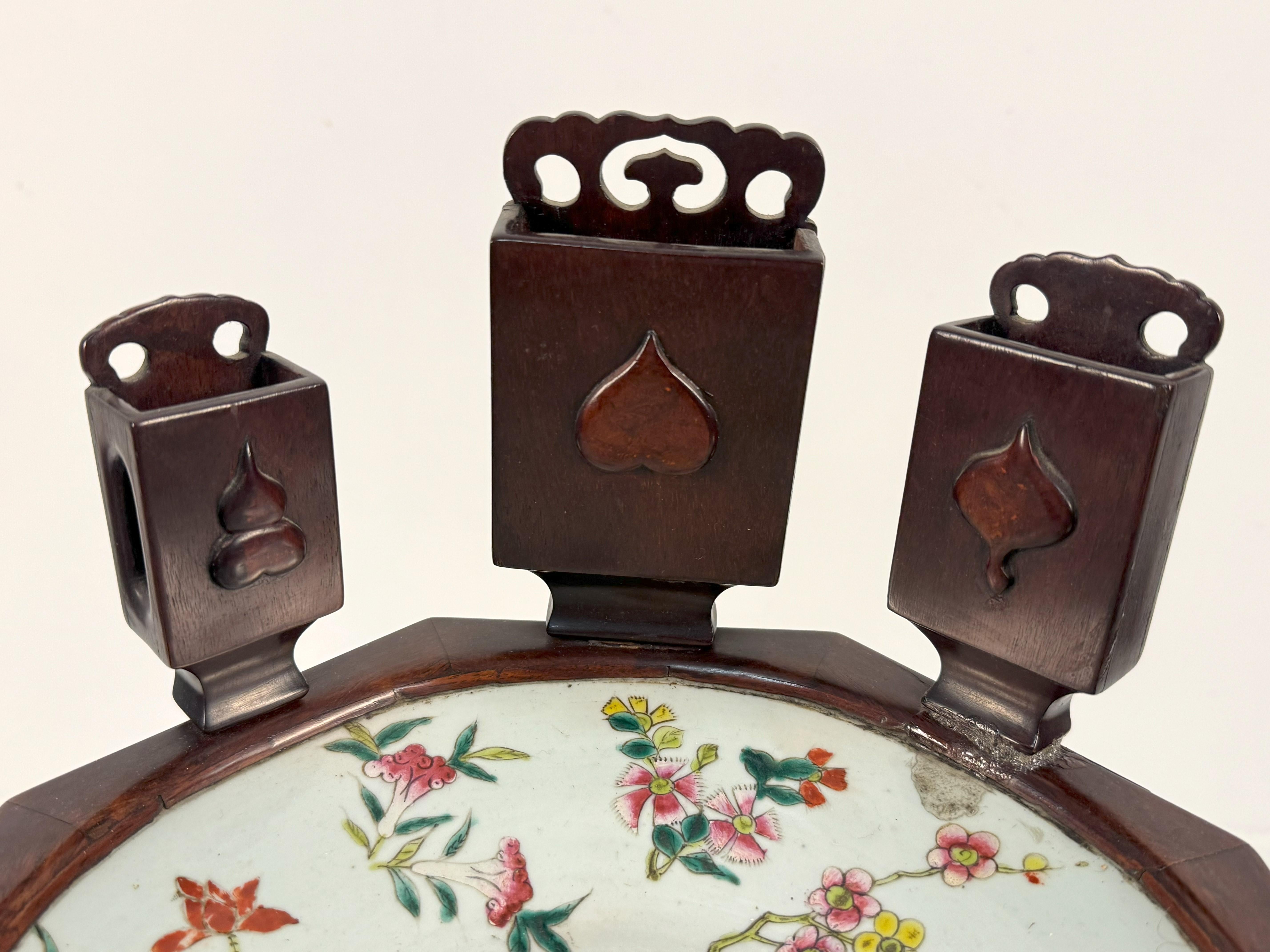 Chinese Mahogany gueridon du fumoir, China, second half of the 19th century For Sale
