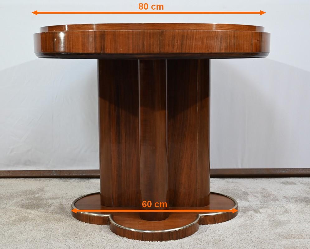 Mahogany pedestal table, attributed to J. Leleu, Art Deco – 1940 For Sale 11