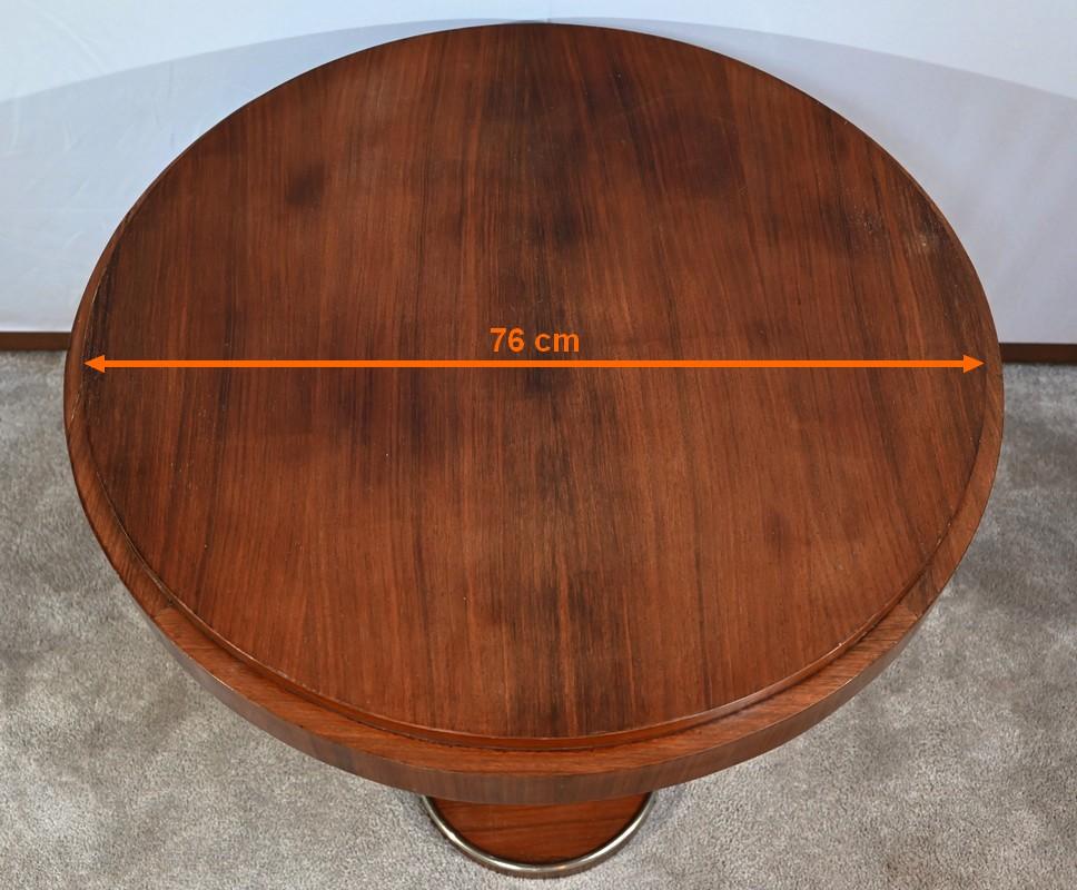 Mahogany pedestal table, attributed to J. Leleu, Art Deco – 1940 For Sale 12