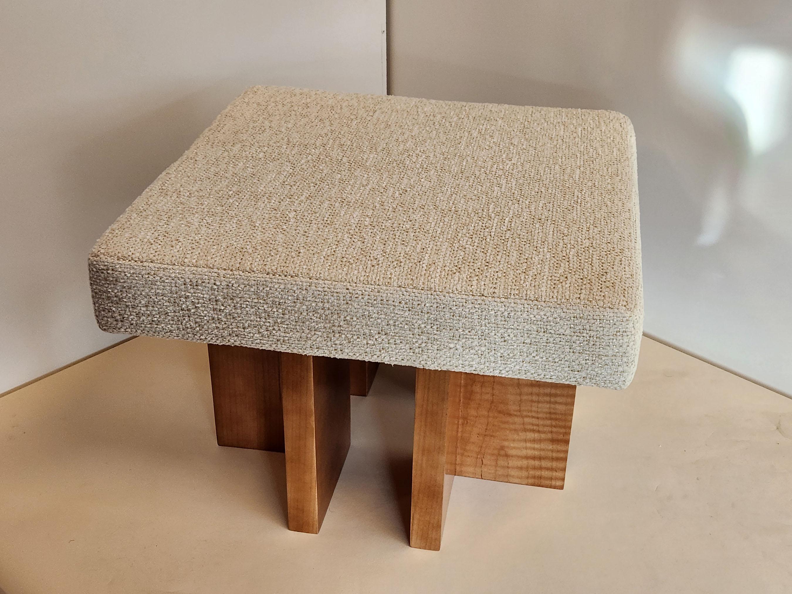 INTRODUCTION
Gueridon handmade ottomans are made to order to your liking and specifications.   100% made in USA.
Following the success of its ottomans, GUERIDON launched a full line of fully customizable ottomans, stools, benches, and day beds.  All