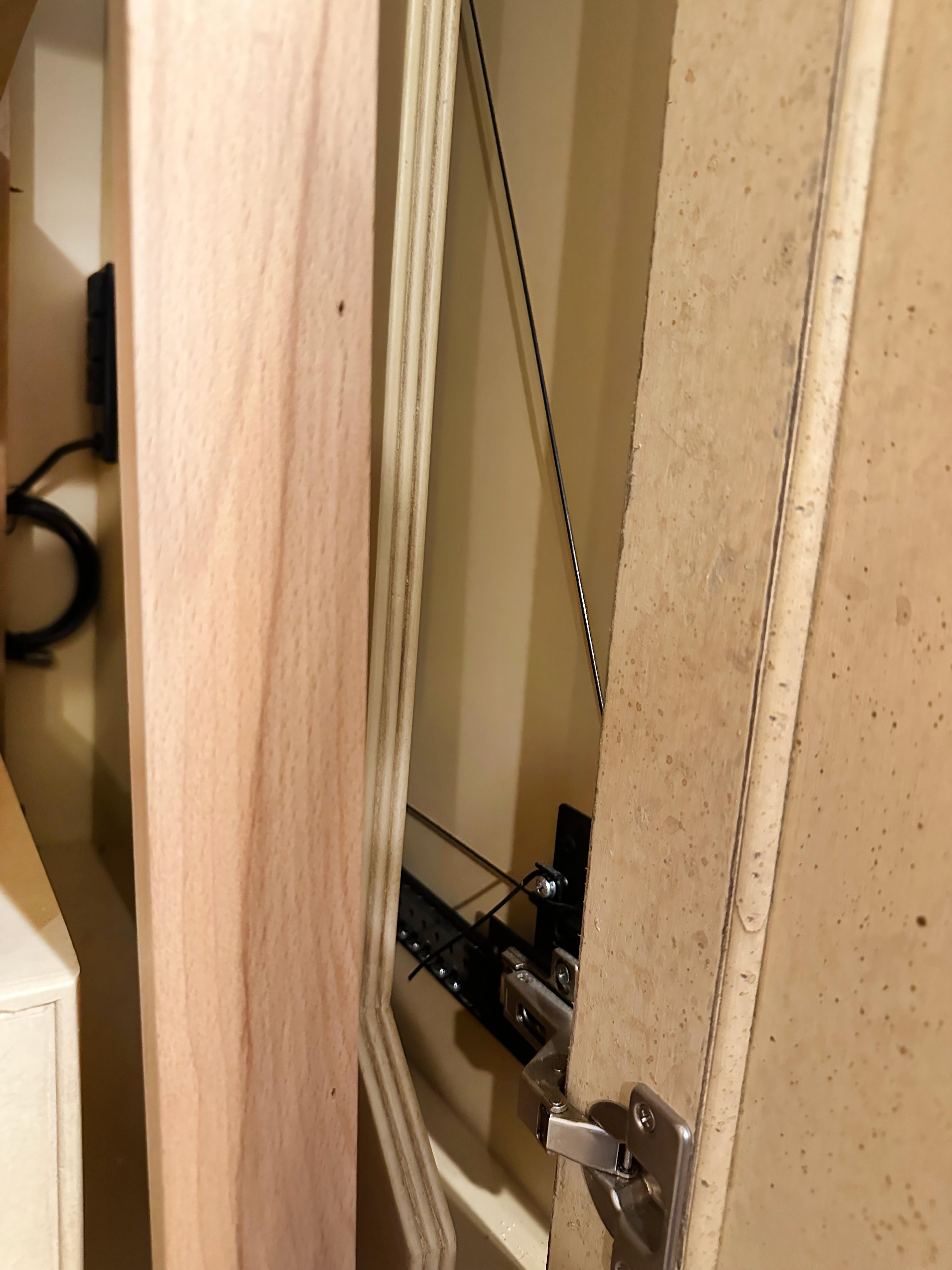 Gueridon Media Armoire with Mirrored Cabinet Doors For Sale 1