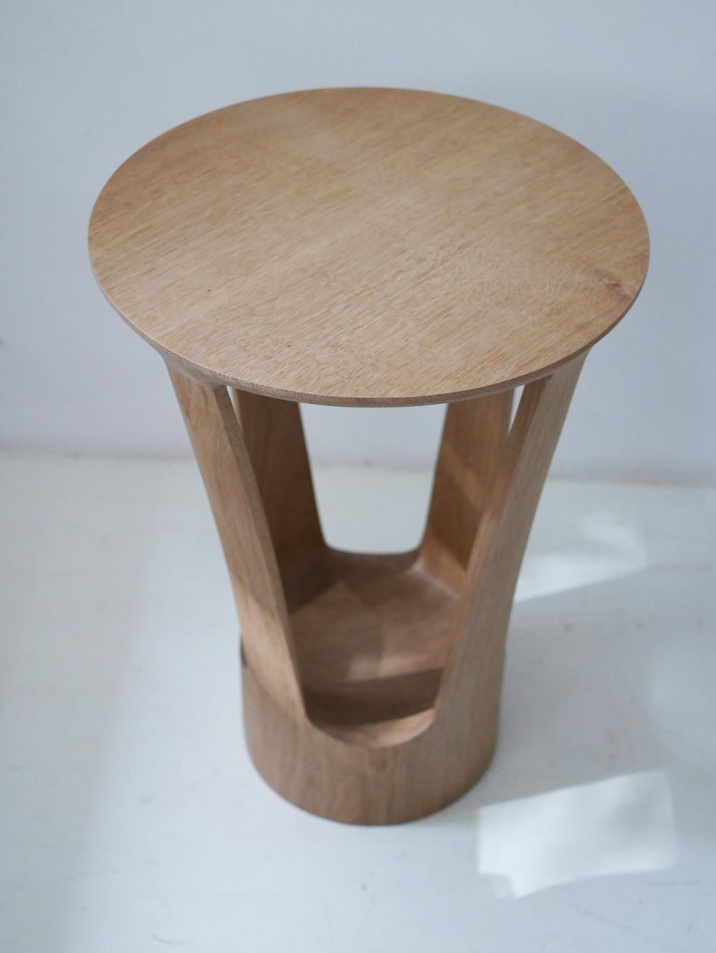Side table in natural oak conceptualized by the designer Alexandre Labruyère in 2022. We offer the possibility to choose the wood color.

Dimensions: H 17.71? x D 12.59?


Alexandre Labruyère is a designer of contemporary furniture and