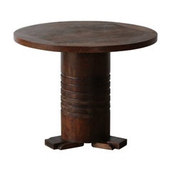 Guéridon / Table d'appoint attribuée à Charles Dudouyt, France, années 1940