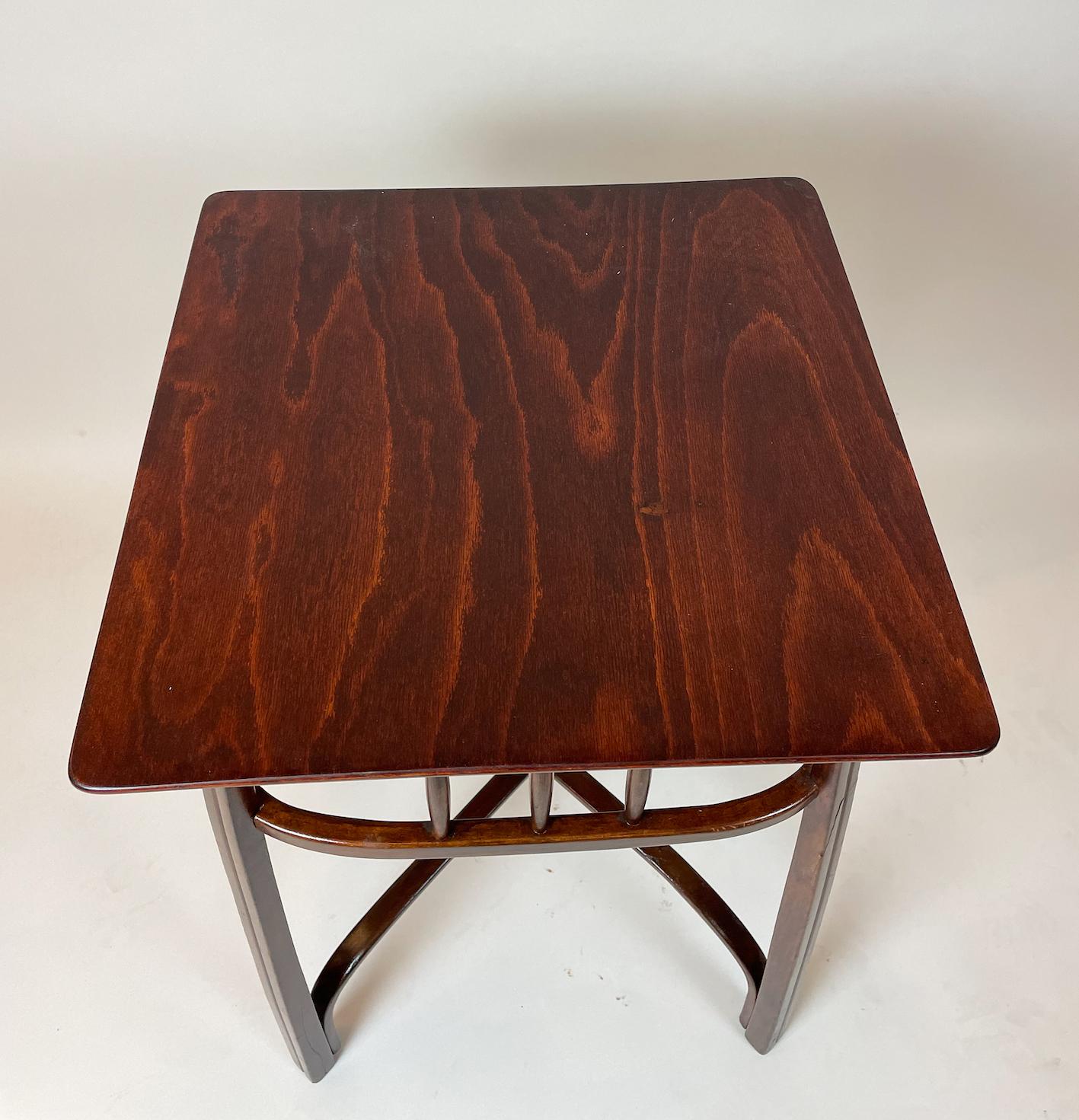 Wood Guéridon/ Side Table by Jacob & Josef Kohn for Gustav Siegel, Vienna secession For Sale