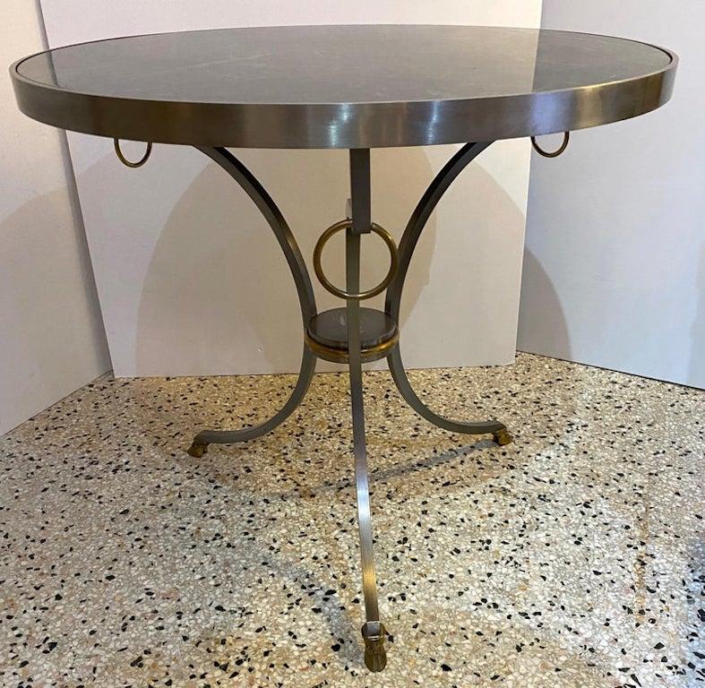 Brass Gueridon Table Attributed to Maison Jansen
