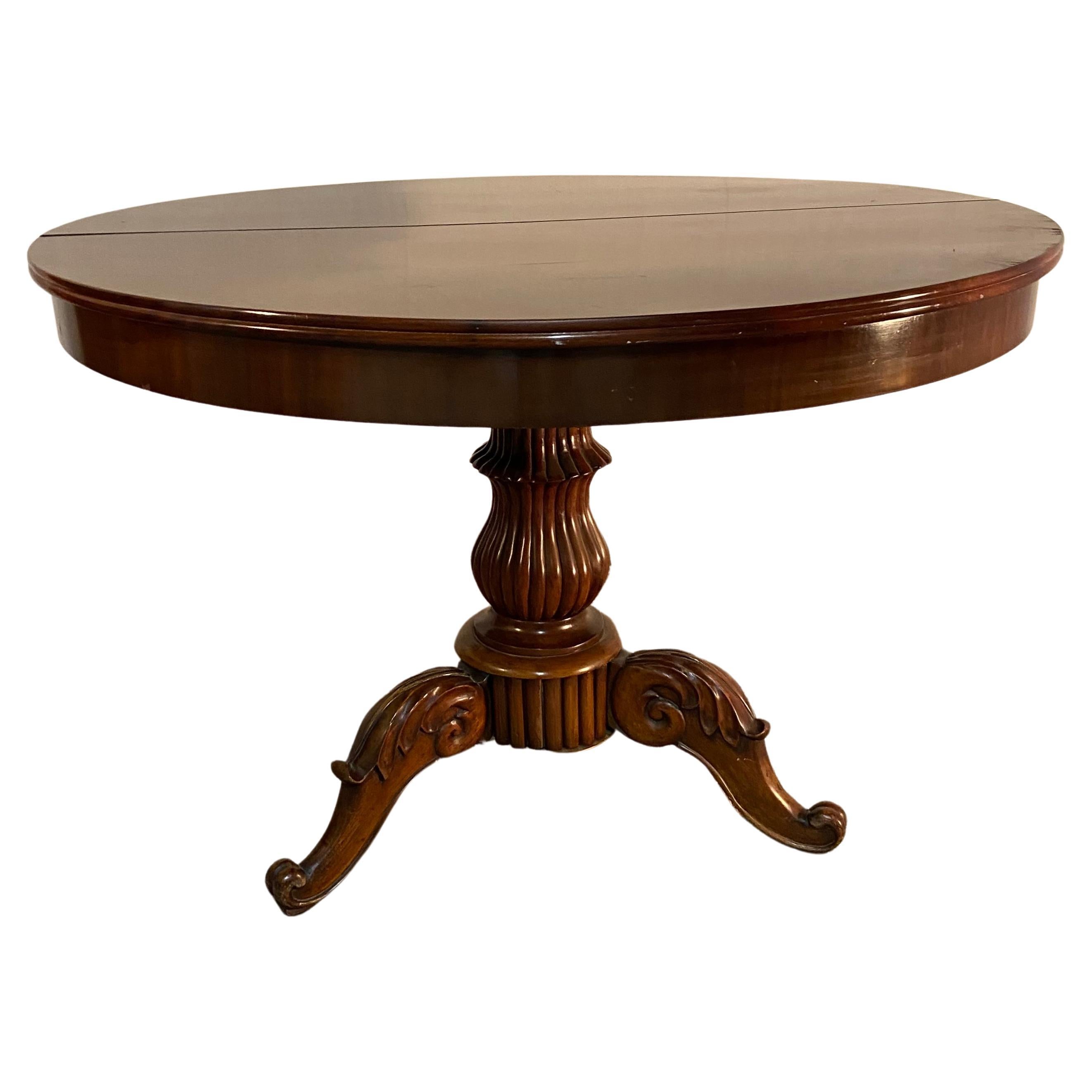 Gueridon-Tisch, Mahagoni, Französisch, 19. Jahrhundert