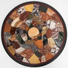 Gueridon with Pietra Dura Top, Italy, 19th Century