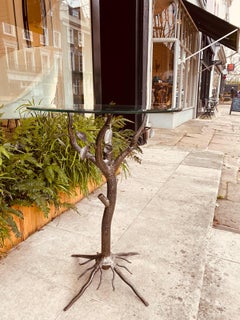 Guéridon with Sculptural Bronze Tree Structure
