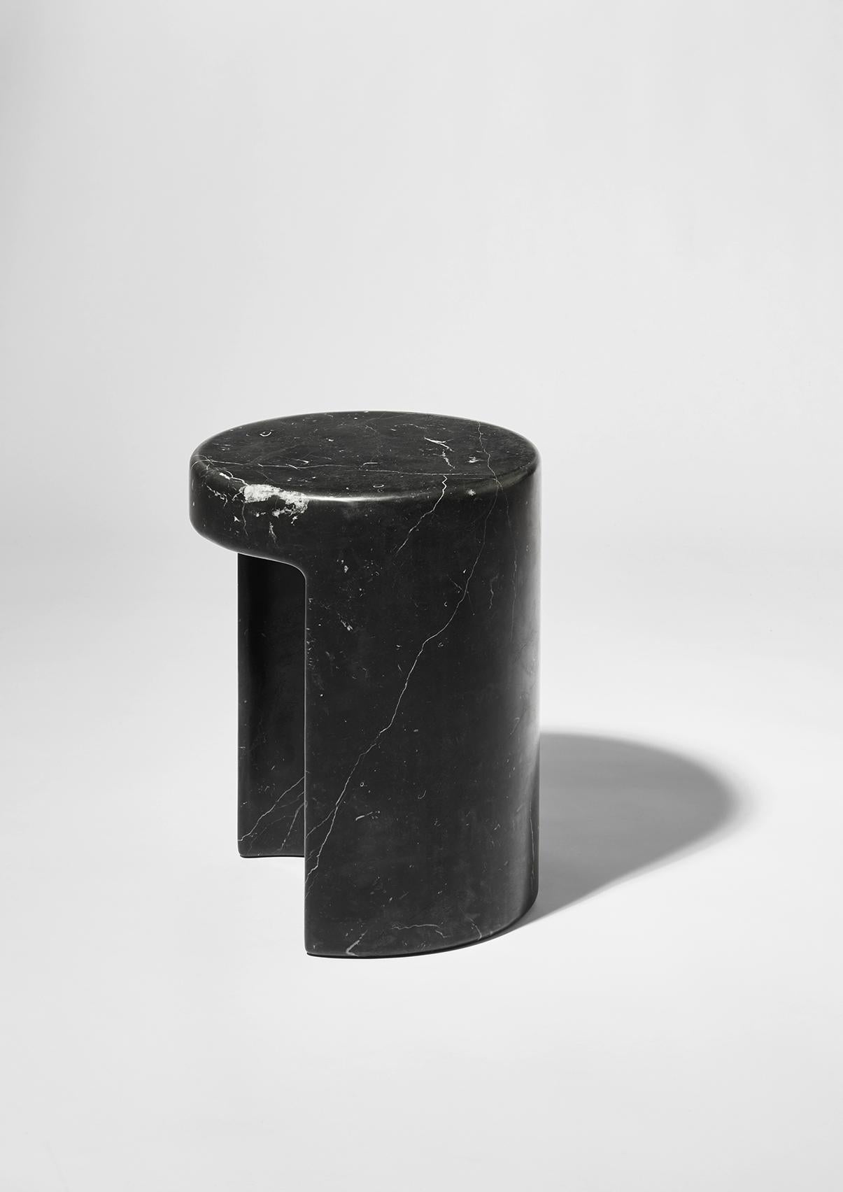 Round Marble Side Table Métaphore by Hervé Langlais 2019 France In New Condition For Sale In Paris, FR