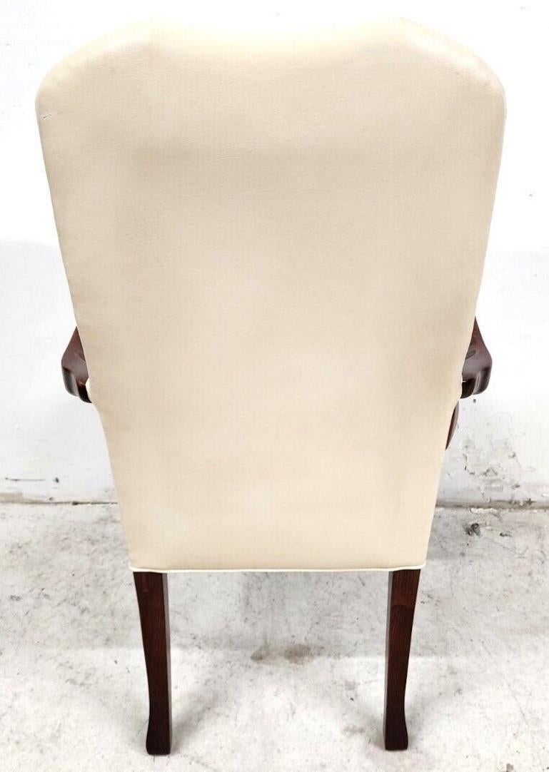 Guerin Leather Armchair by Leathercraft In Good Condition For Sale In Lake Worth, FL