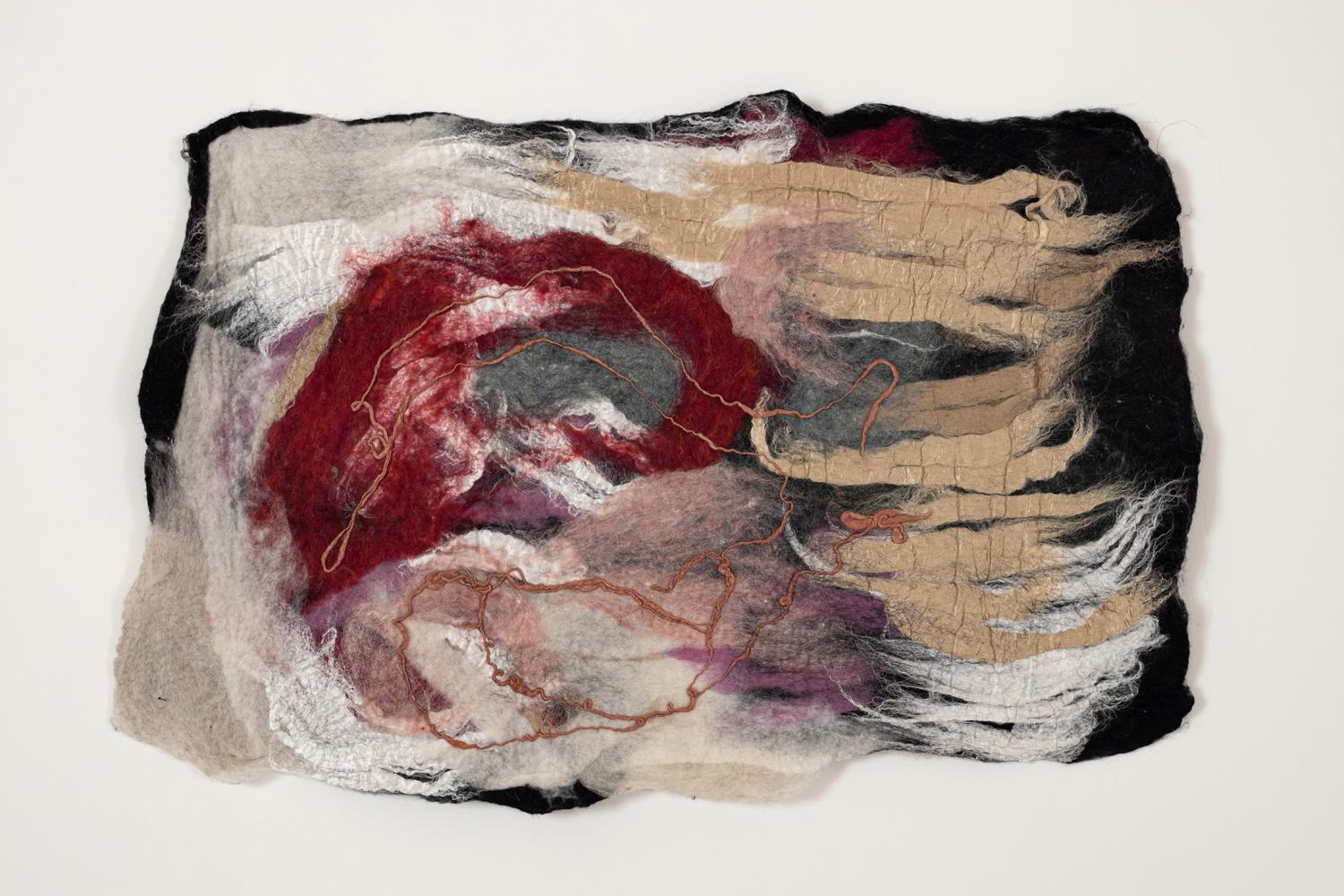 Guernica de la Ecologia, Estudio en Color 1 Tapestry by Claudy Jongstra
Dimensions: W 90 x H 60 cm.
Materials: Wool Merino, Drenth Heath, Raw Silks, Cotton Gauze.

Claudy Jongstra is known worldwide for her monumental artworks and architectural