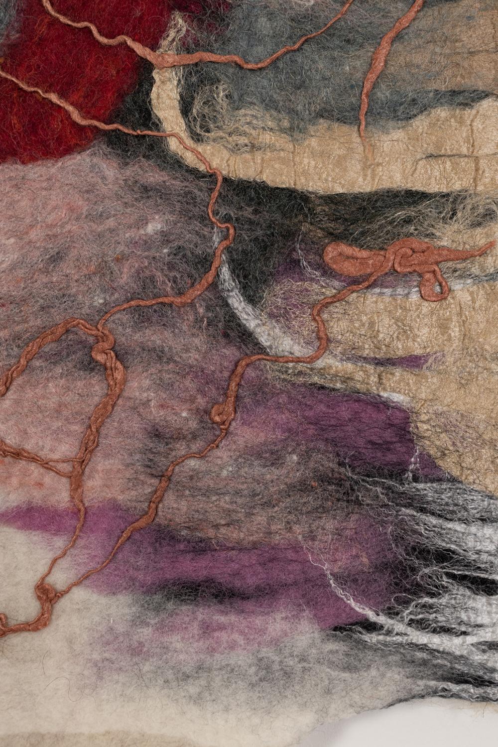 Post-Modern Guernica De La Ecologia, Estudio En Color 1 Tapestry by Claudy Jongstra For Sale