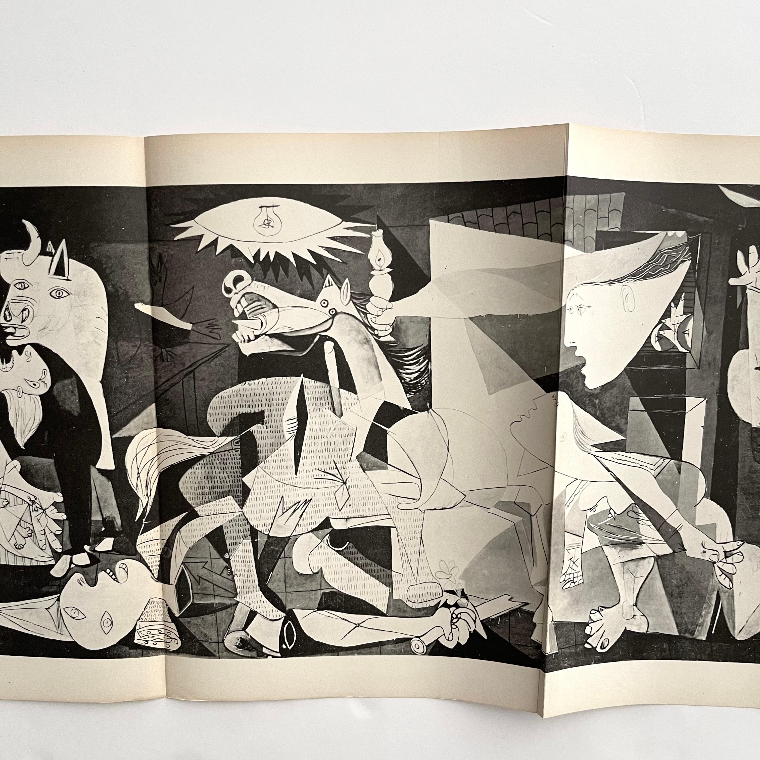 Published by Curt Valentin New York 1st edition 1947
Published ten years after the bombing of civilians in Guernica during the Spanish civil war and two years after the end of the second World War, this incredibly poignant book follows the history